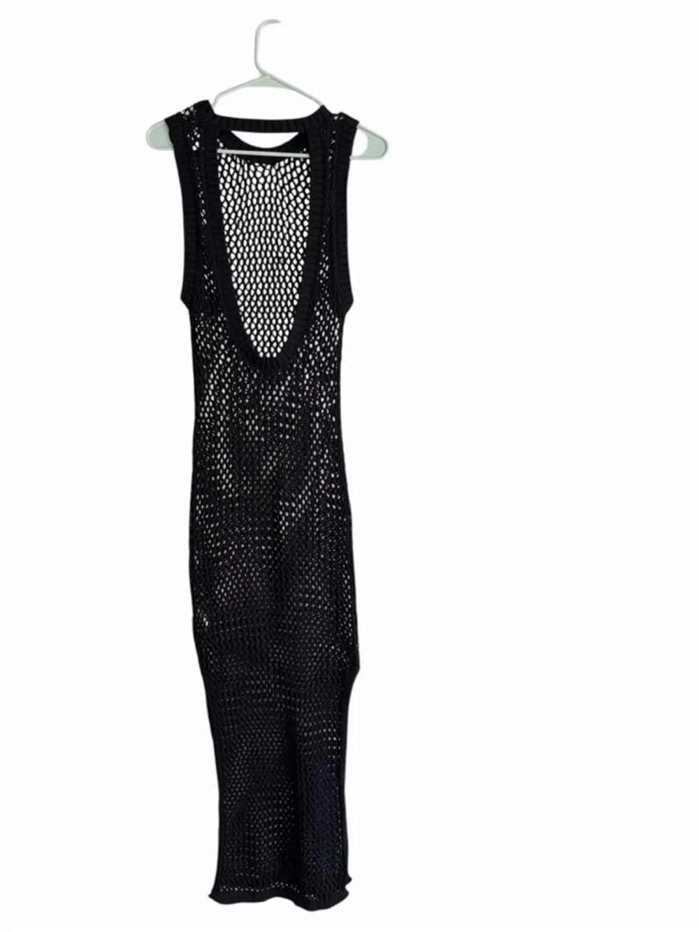 Beach Riot Holly Sheer Open Knit Cover-Up Dress, Size S - Picture 3 of 8